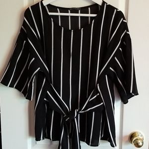 West Kei striped blouse Size L
